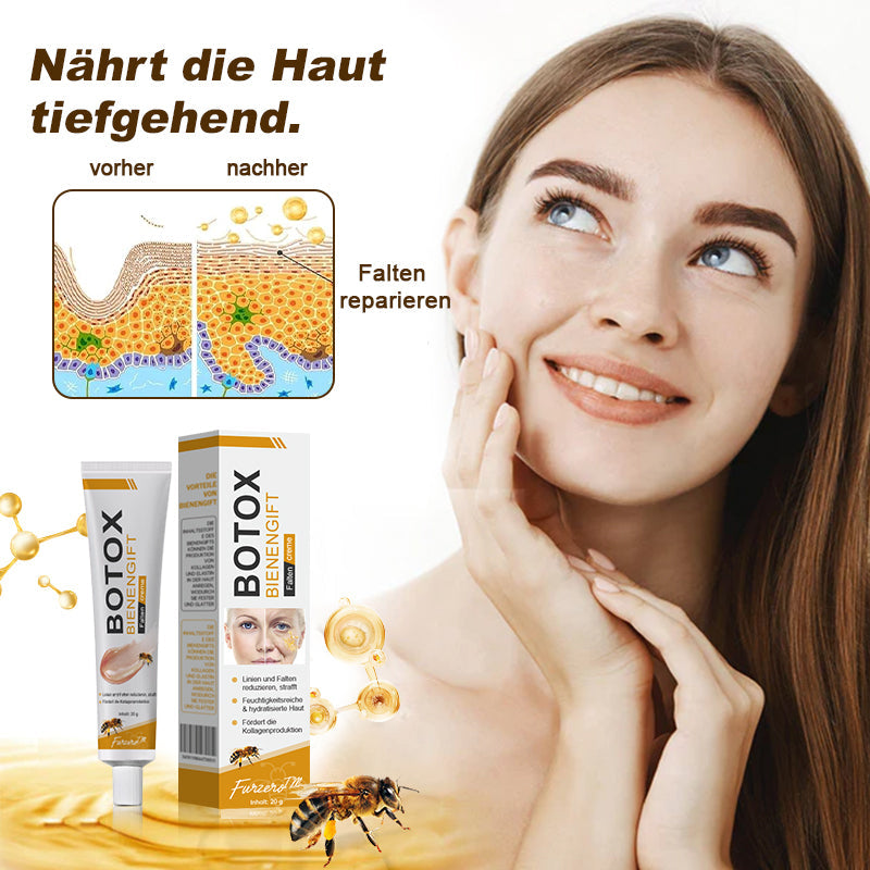 đ¨ââď¸Hergestellt und versendet aus Deutschlandâ
Furzero⢠Botox Bienenvenom Faltenentfernungscreme -Letzter Tag der Aktion: 70 % Rabatt