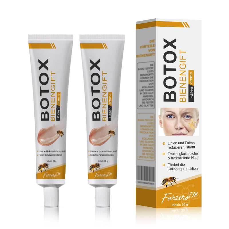đ¨ââď¸Hergestellt und versendet aus Deutschlandâ
Furzero⢠Botox Bienenvenom Faltenentfernungscreme -Letzter Tag der Aktion: 70 % Rabatt