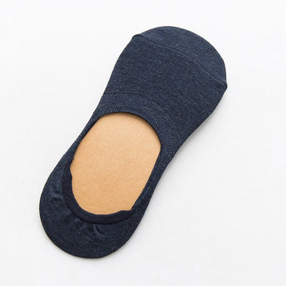 5 Pairs Spring Summer Women Socks Solid Color Fashion Wild Shallow Mouth Girls Female Invisible No Show Slipper Socks